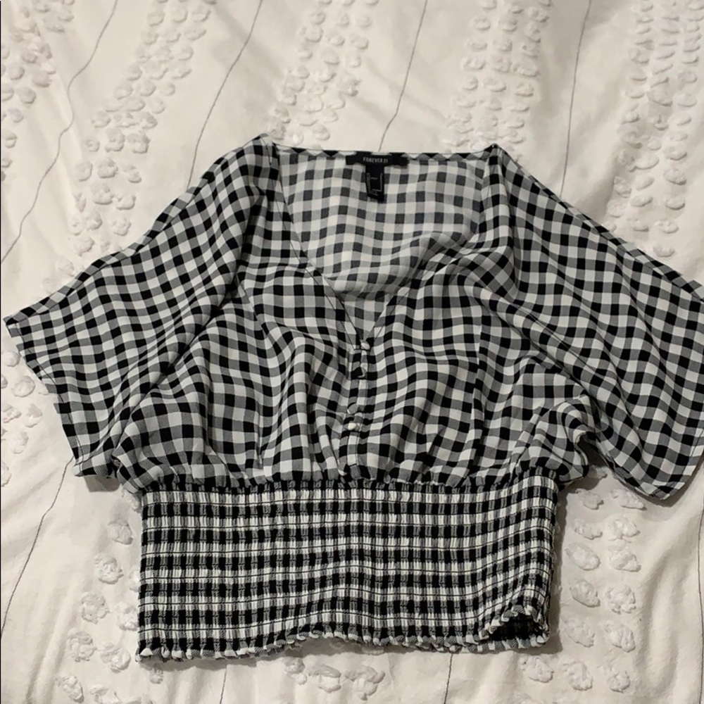 Forever 21 plaid Top